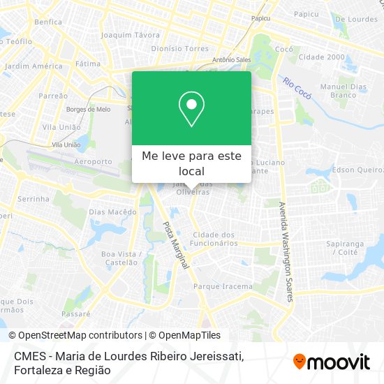 CMES - Maria de Lourdes Ribeiro Jereissati mapa