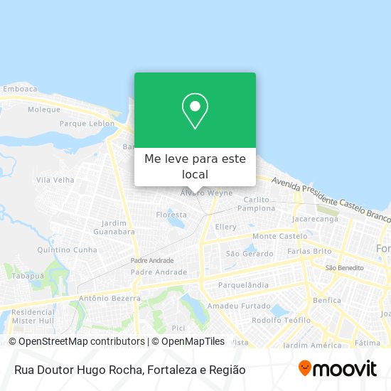 Rua Doutor Hugo Rocha mapa