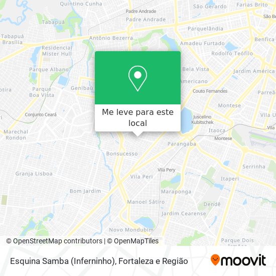 Esquina Samba (Inferninho) mapa