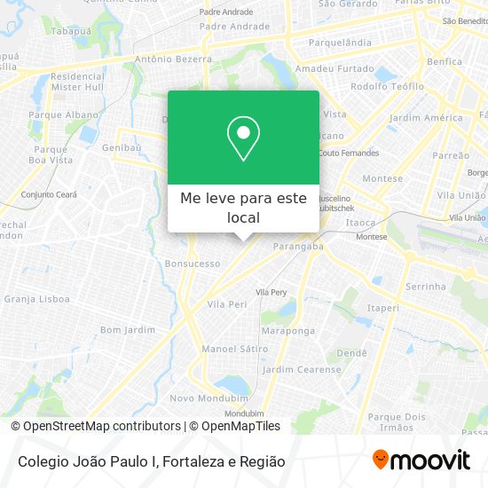 Colegio João Paulo I mapa