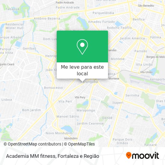 Academia MM fitness mapa