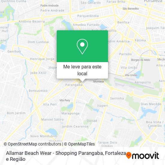 Allamar Beach Wear - Shopping Parangaba mapa