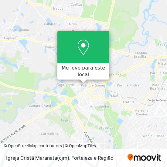 Igreja Cristã Maranata(cjm) mapa