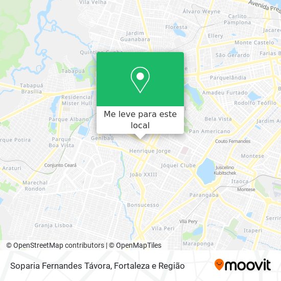Soparia Fernandes Távora mapa