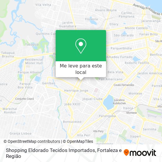 Shopping Eldorado Tecidos Importados mapa