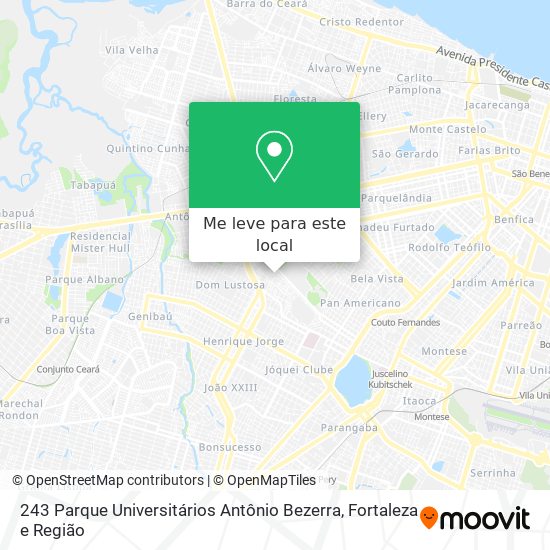 243 Parque Universitários Antônio Bezerra mapa