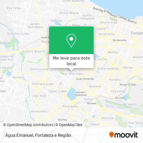 Água Emanuel mapa