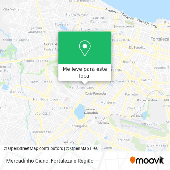 Mercadinho Ciano mapa