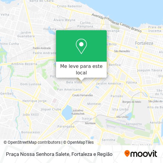 Praça Nossa Senhora Salete mapa