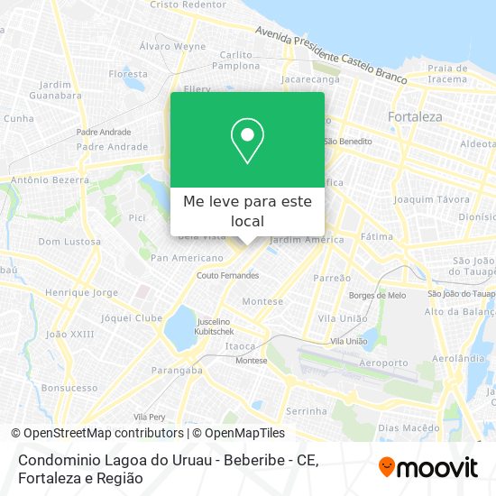 Condominio Lagoa do Uruau - Beberibe - CE mapa