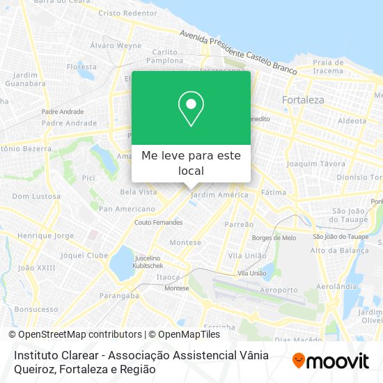 Instituto Clarear - Associação Assistencial Vânia Queiroz mapa