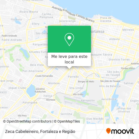 Zeca Cabeleireiro mapa