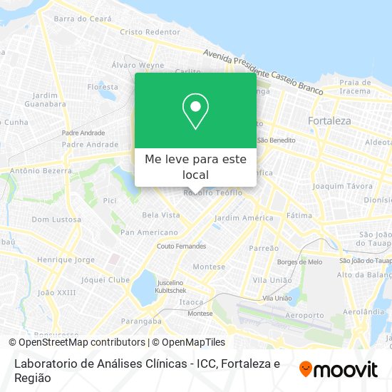 Laboratorio de Análises Clínicas - ICC mapa
