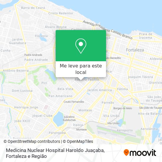 Medicina Nuclear Hospital Haroldo Juaçaba mapa