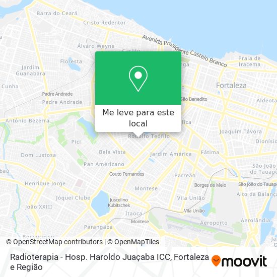 Radioterapia - Hosp. Haroldo Juaçaba ICC mapa