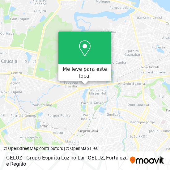 GELUZ - Grupo Espírita Luz no Lar- GELUZ mapa