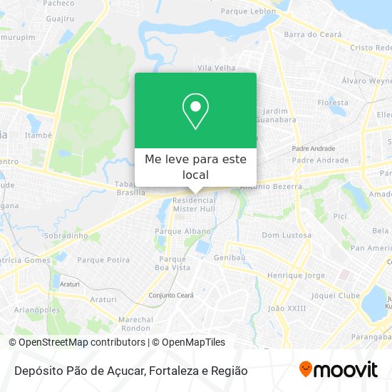 Depósito Pão de Açucar mapa