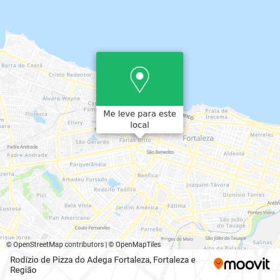 Rodízio de Pizza do Adega Fortaleza mapa