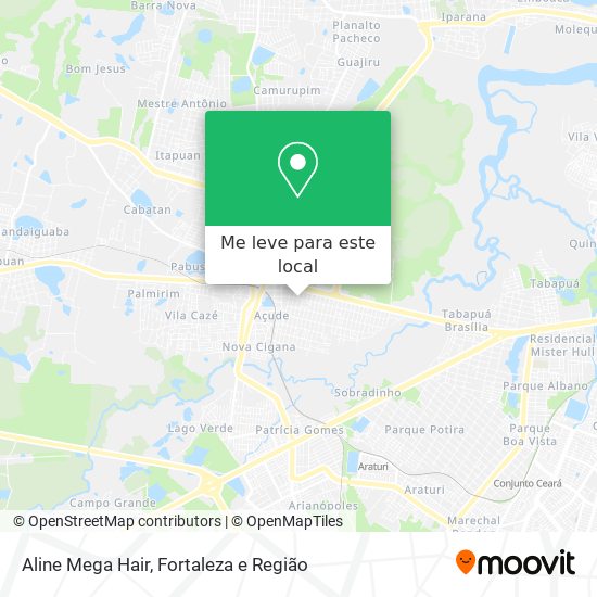 Aline Mega Hair mapa
