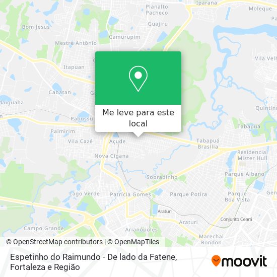 Espetinho do Raimundo - De lado da Fatene mapa