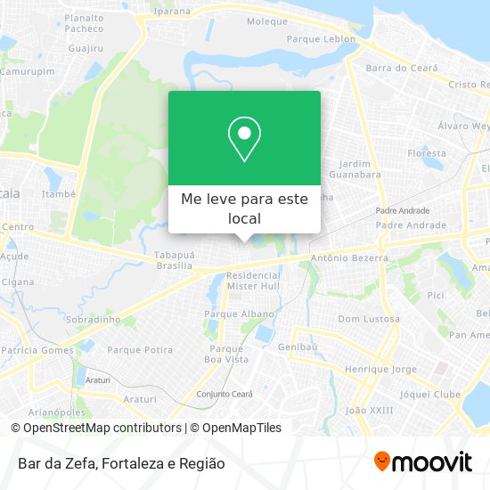 Bar da Zefa mapa