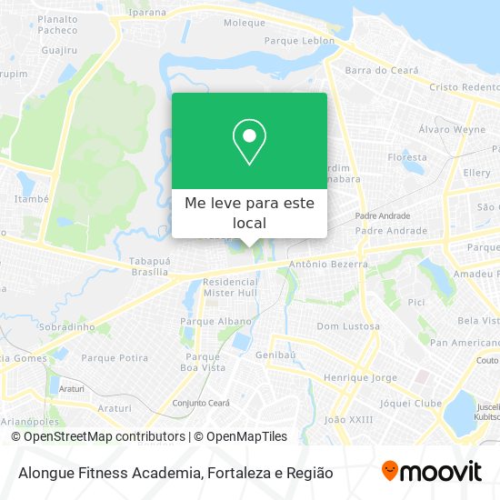 Alongue Fitness Academia mapa