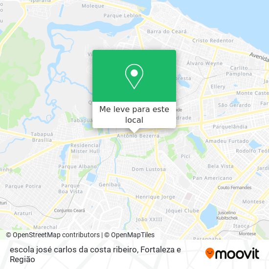 escola josé carlos da costa ribeiro mapa