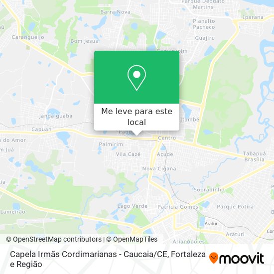 Capela Irmãs Cordimarianas - Caucaia / CE mapa