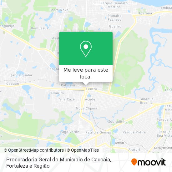 Procuradoria Geral do Município de Caucaia mapa