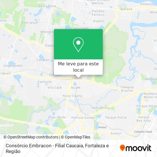 Consórcio Embracon - Filial Caucaia mapa
