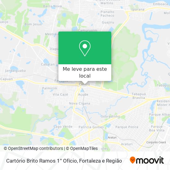 Cartório Brito Ramos 1° Ofício mapa