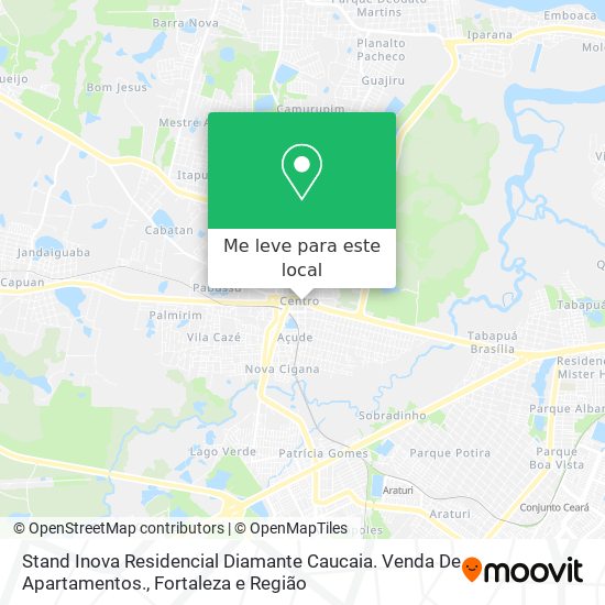 Stand Inova Residencial Diamante Caucaia. Venda De Apartamentos. mapa
