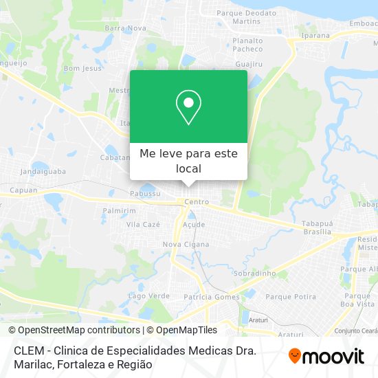 CLEM - Clinica de Especialidades Medicas Dra. Marilac mapa