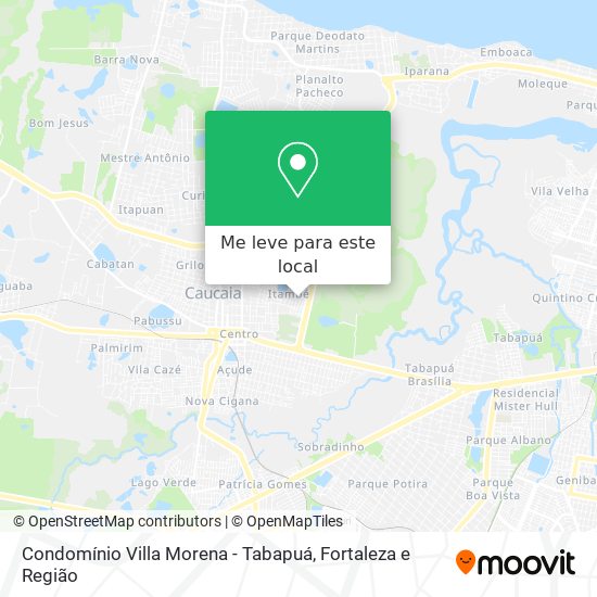 Condomínio Villa Morena - Tabapuá mapa
