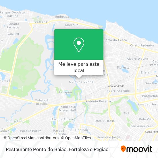 Restaurante Ponto do Baião mapa