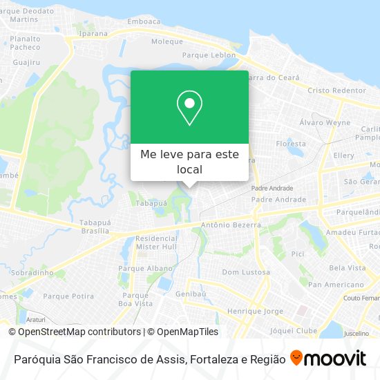 Paróquia São Francisco de Assis mapa