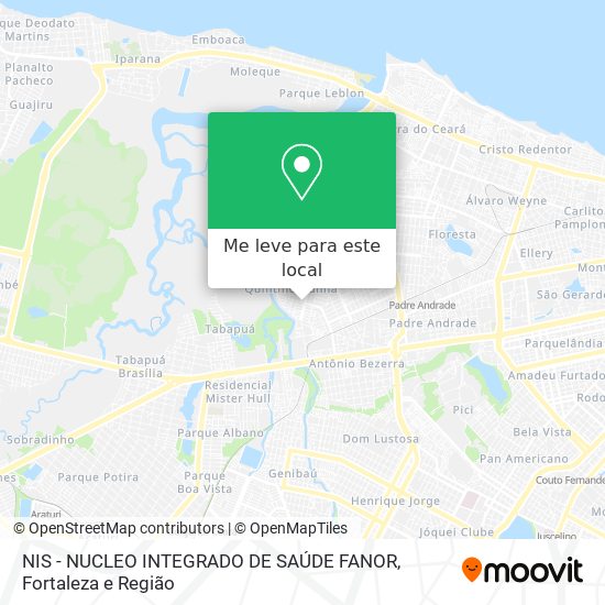NIS - NUCLEO INTEGRADO DE SAÚDE FANOR mapa