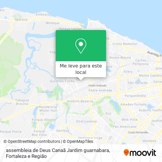 assembleia de Deus Canaã Jardim guarnabara mapa