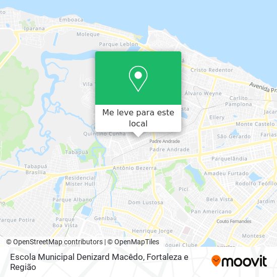 Escola Municipal Denizard Macêdo mapa