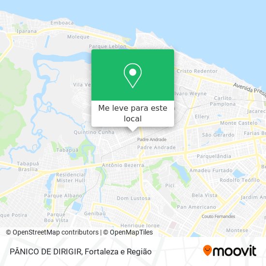 PÂNICO DE DIRIGIR mapa