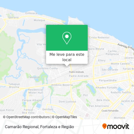 Camarão Regional mapa