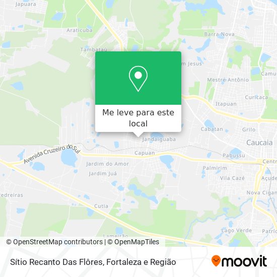 Sítio Recanto Das Flôres mapa