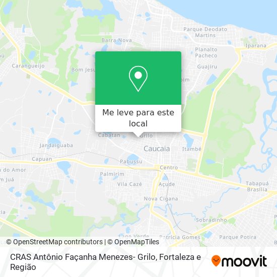 CRAS Antônio Façanha Menezes- Grilo mapa