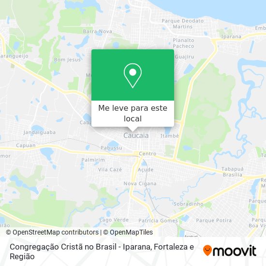 Congregação Cristã no Brasil - Iparana mapa