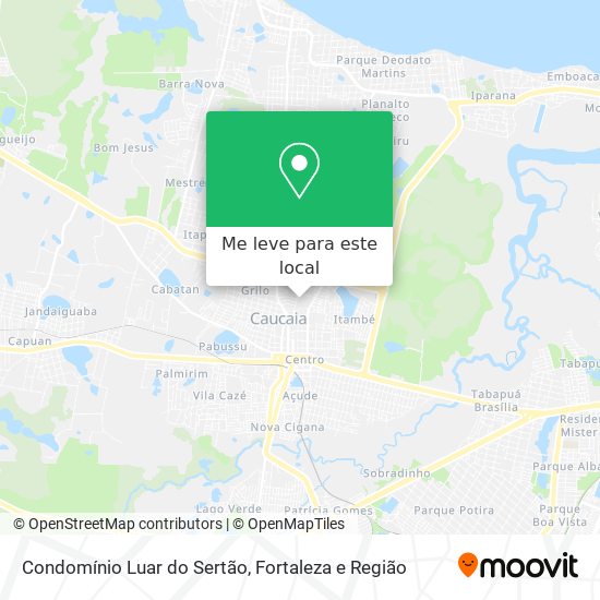 Condomínio Luar do Sertão mapa