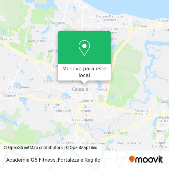 Academia G5 Fitness mapa