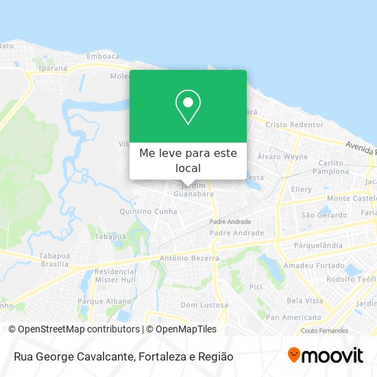 Rua George Cavalcante mapa