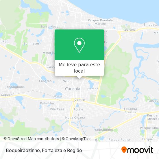 Boqueirãozinho mapa