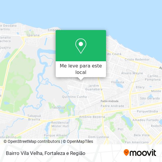 Bairro Vila Velha mapa