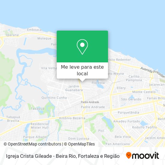 Igreja Crista Gileade - Beira Rio mapa